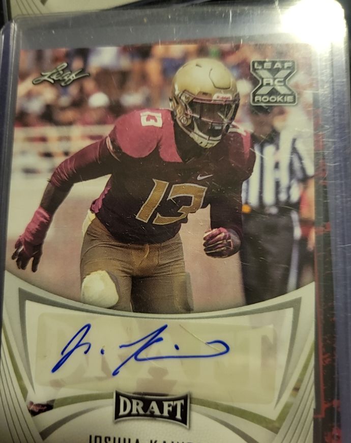 2021 Leaf Draft Autographs #BA-JK1 Joshua Kaindoh — front
