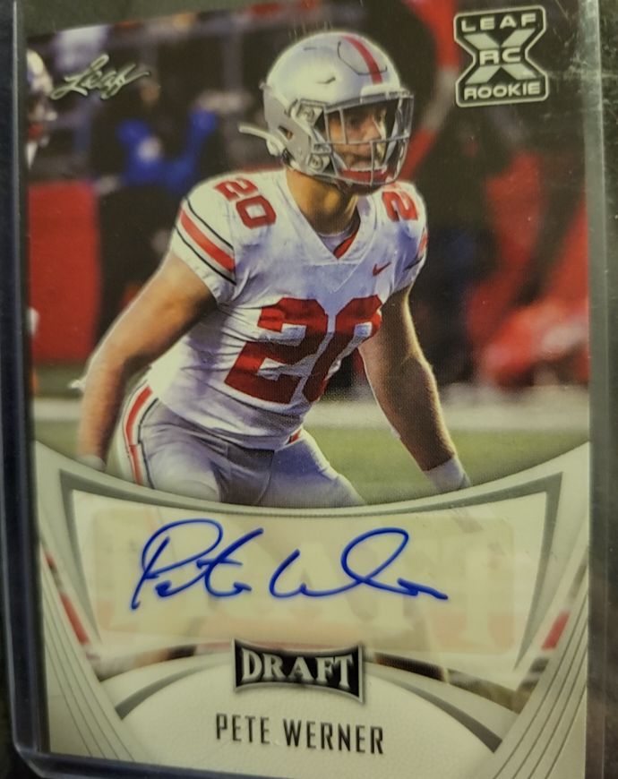 2021 Leaf Draft #BA-PW2 Pete Werner — front