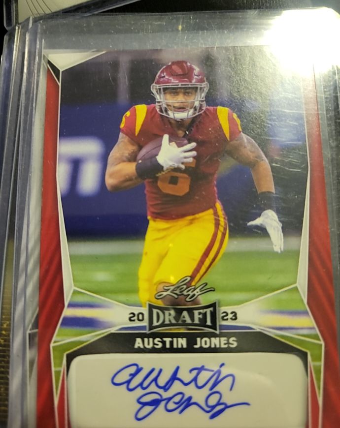 2023 Leaf Draft Autographs #BA-AJ2 Austin Jones — front