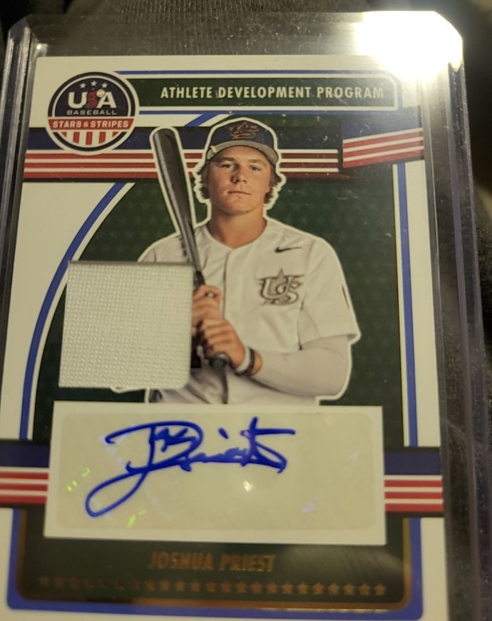 2023 Panini USA Baseball Stars & Stripes Athlete Development Program #ADPS-JP Joshua Priest — front