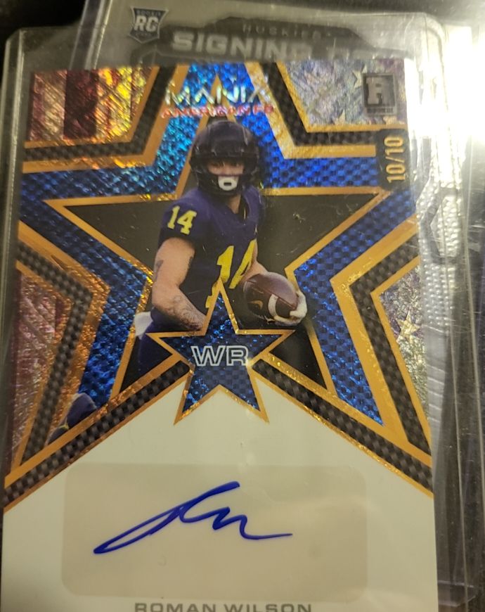 2024 Wild Card Auto Mania #10 Roman Wilson — front