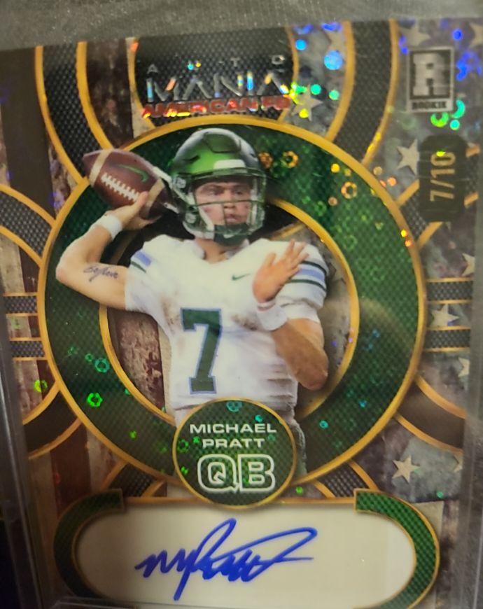 2024 Wild Card Auto Mania #7 Michael Pratt — front