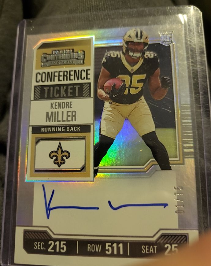 2023 Panini Contenders Conference Ticket #122 Kendre Miller — front