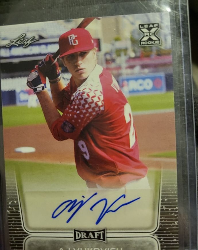 2020 Leaf Draft Autographs #BAAJV A.J. Vukovich — front