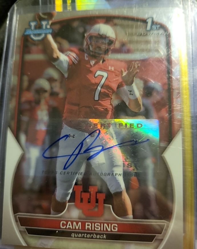 2022 Bowman University Chrome #76 Cam Rising — front