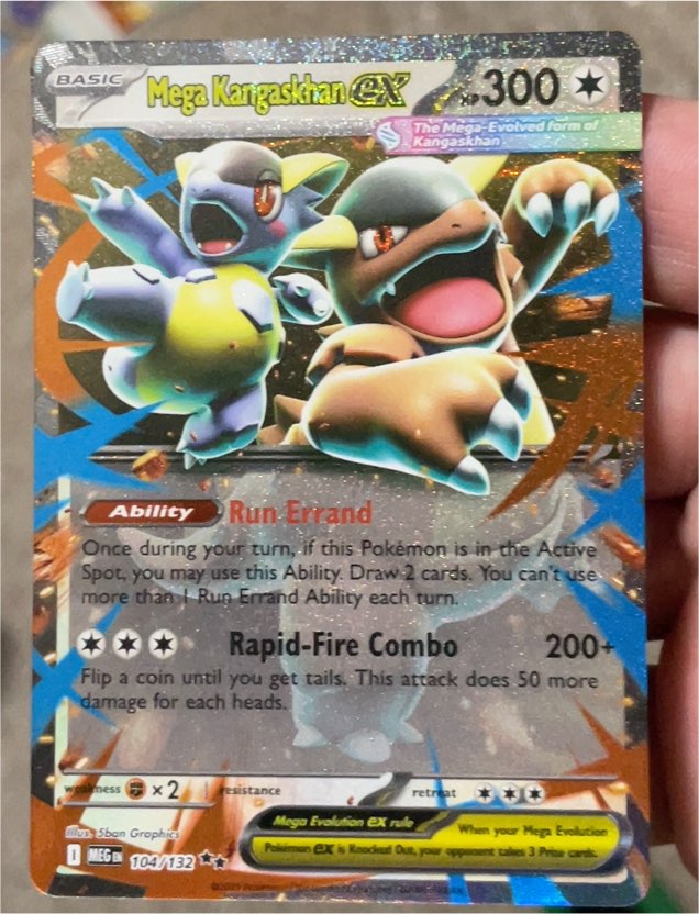 2014 Pokemon ME01 Mega Kangaskhan ex #104 — front