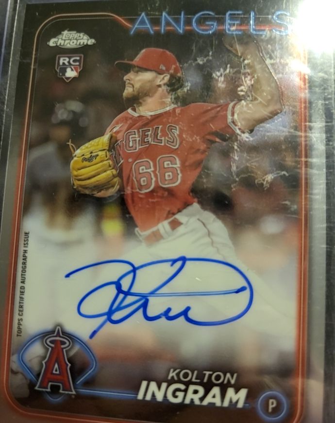 2024 Topps Chrome Update #RA-KI Kolton Ingram Rookie Auto — front