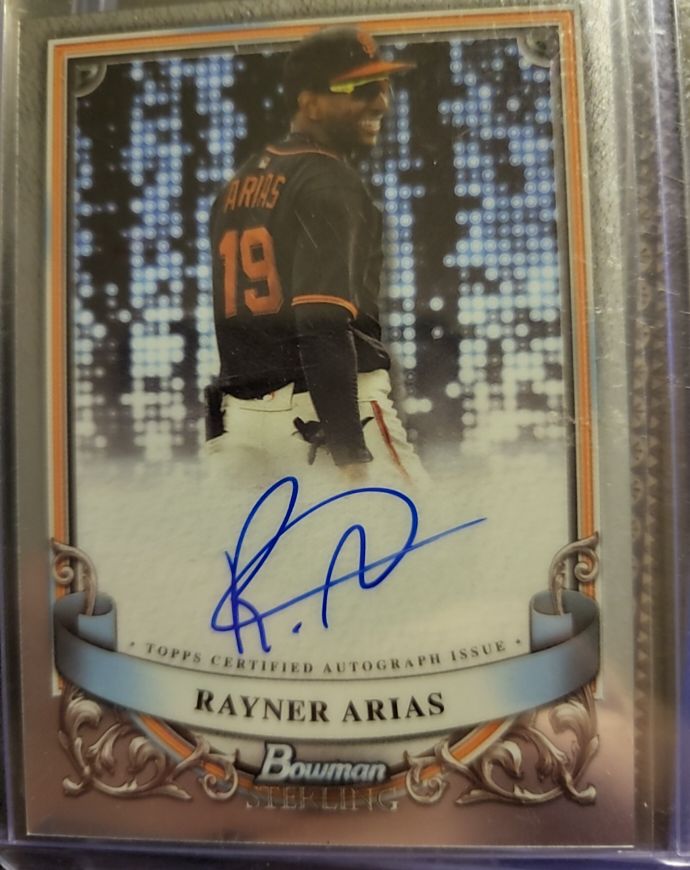 2024 Bowman Sterling #PA-RAR Rayner Arias — front