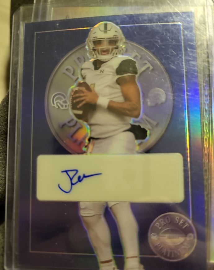 2024 Leaf Pro Set Platinum #PL-JZ1 Jacob Zeno — front