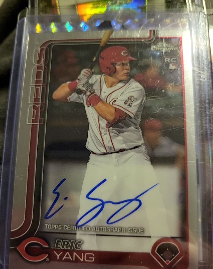 2025 Topps Chrome #RA-YANG Eric Yang — front
