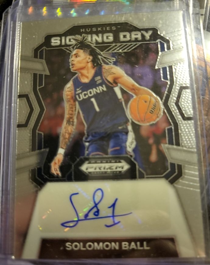 2024 Panini Prizm Draft Picks #SD-BAL Solomon Ball Signing Day — front