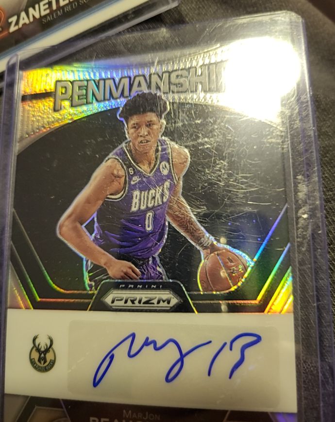 2023-24 Panini Prizm Penmanship #PNM-MJB MarJon Beauchamp — front