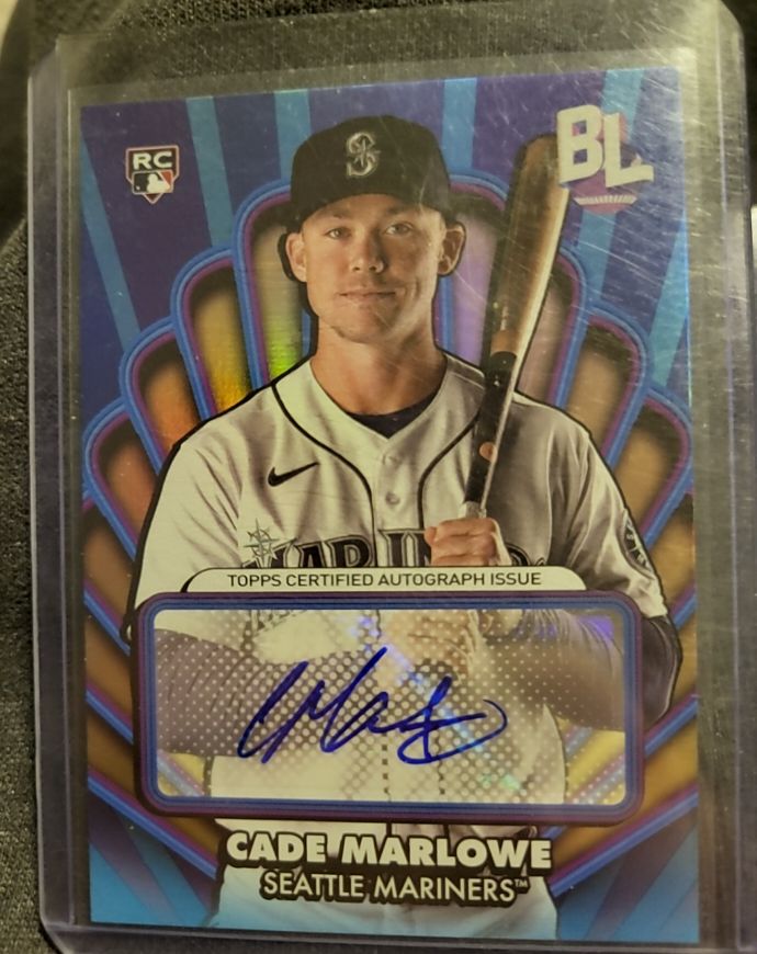 2024 Topps Big League Opening Act Autographs #OAA-CMR Cade Marlowe — front