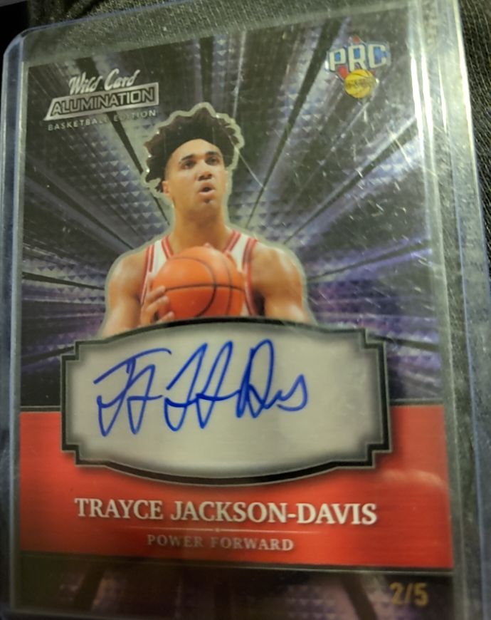 2021-22 Wild Card Alumination #ABCA Trayce Jackson-Davis — front