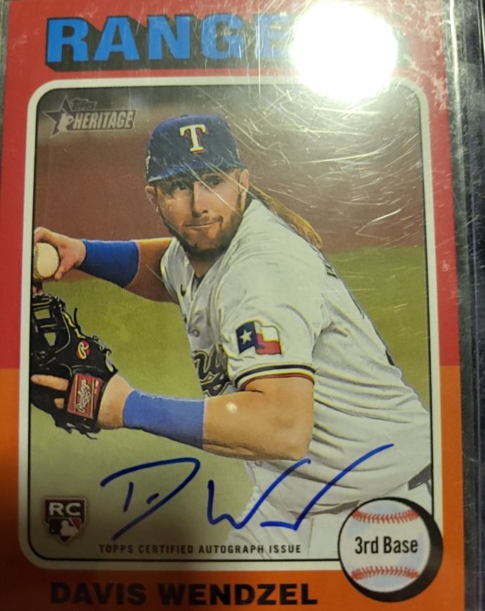 2024 Topps Heritage High Number Real One Auto #ROA-DW Davis Wendzel — front