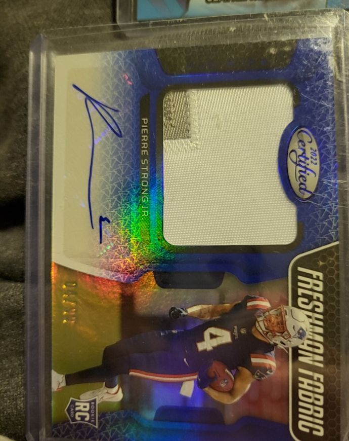 2022 Panini Certified #238 Pierre Strong Jr — front