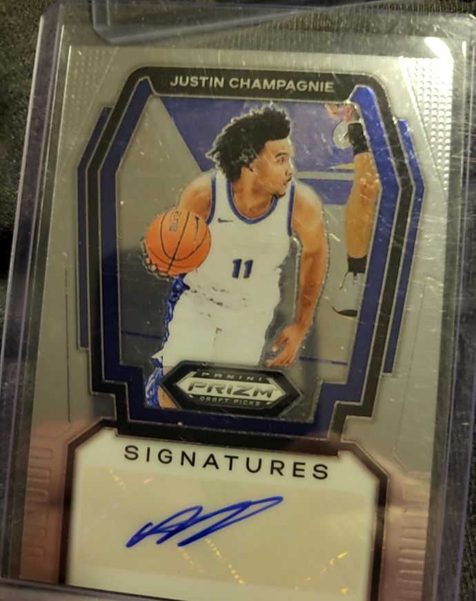 2024 Panini Prizm Draft Picks Signatures #S-JCM Justin Champagnie — front