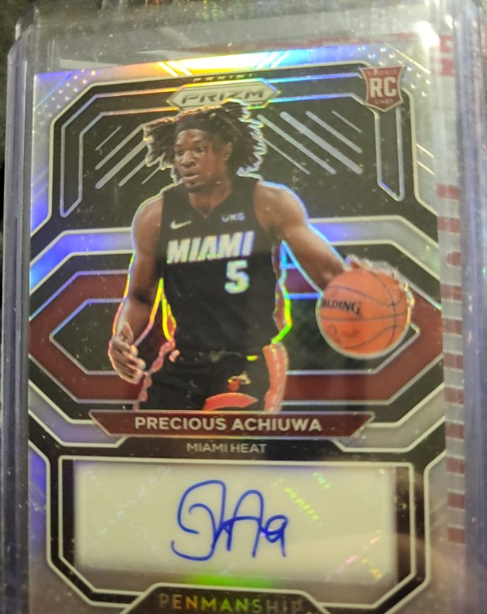2020-21 Panini Prizm #RP-PAH Precious Achiuwa Rookie Penmanship Auto — front