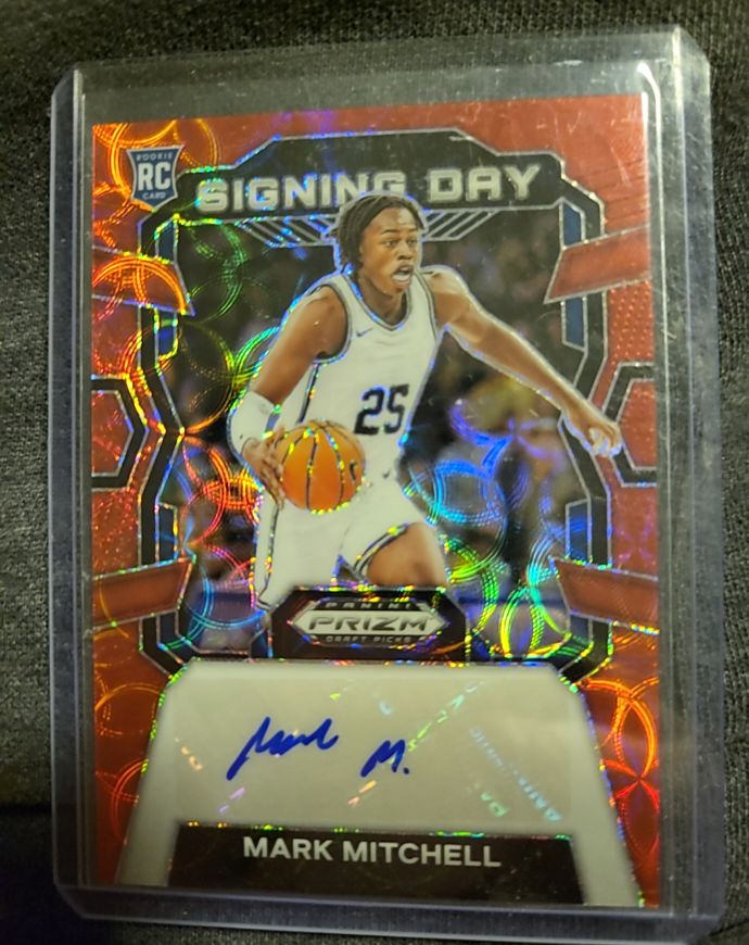 2024 Panini Prizm Draft Picks Signing Day #SD-MIT Mark Mitchell — front