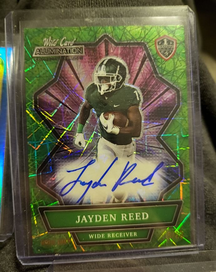 2021 Wild Card Alumination NIL Collegiate Edition #ANBC-A Jayden Reed — front
