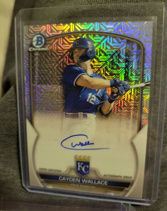 2023 Bowman Chrome #BMA-CW Cayden Wallace — front