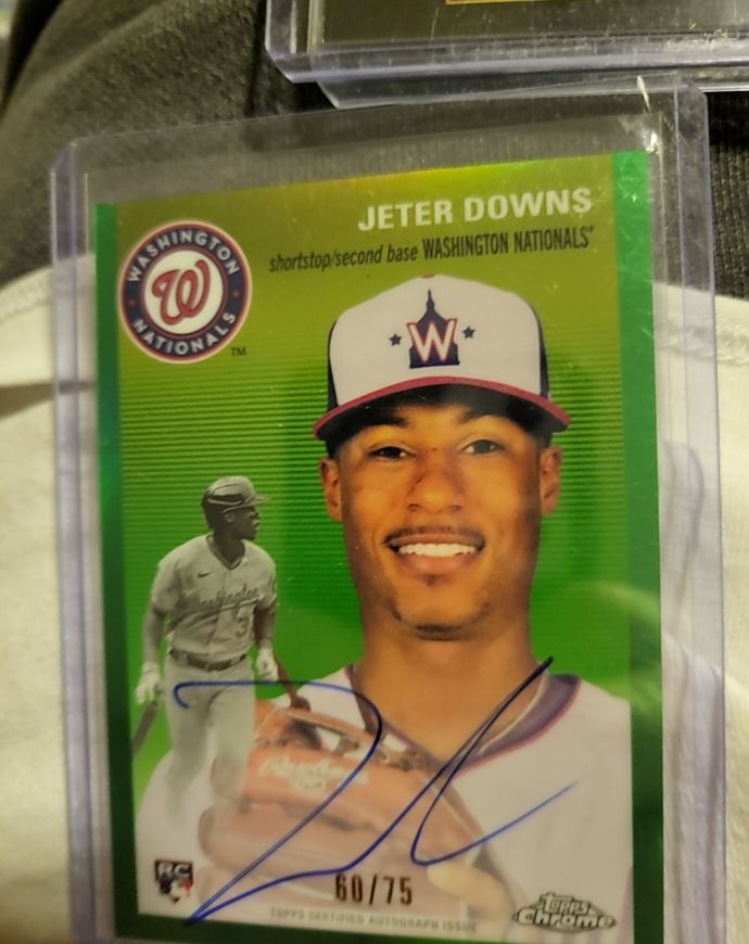 2023 Topps Chrome Platinum Anniversary #378 Jeter Downs — front