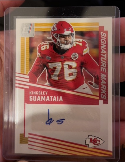 2025 Donruss Signature Marks #SM-KSA Kingsley Suamataia — front