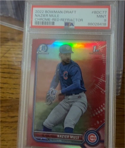 2022 Bowman Draft #BDC77 Nazier Mule — front