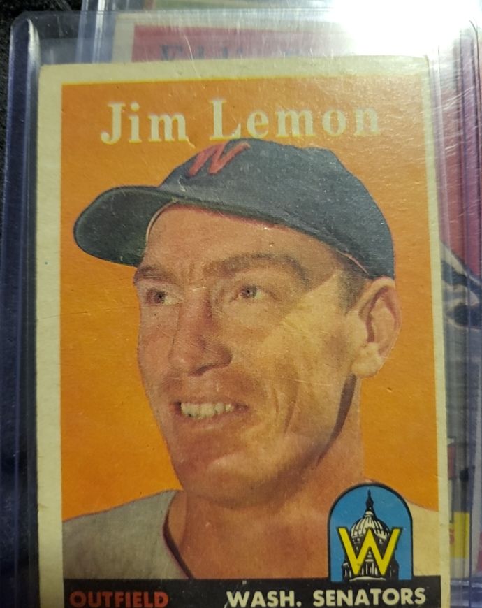 1958 Topps #15 Jim Lemon — front