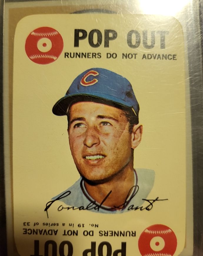 1968 Topps Game #19 Ron Santo — front