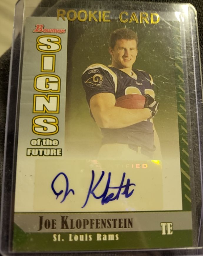 2006 Bowman Signs of the Future #SF-JK Joe Klopfenstein — front