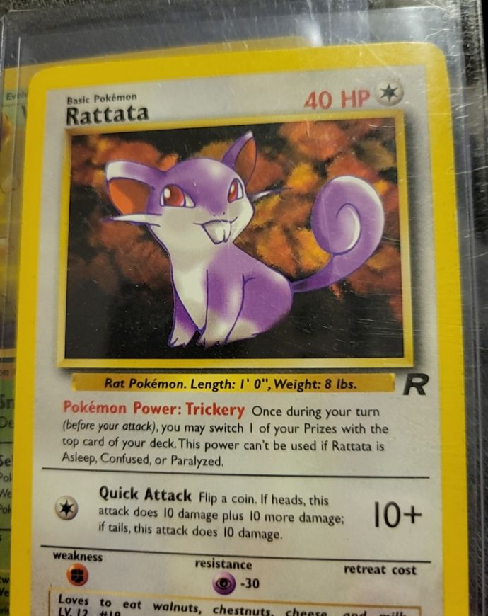 2000 Team Rocket #66 Rattata — front