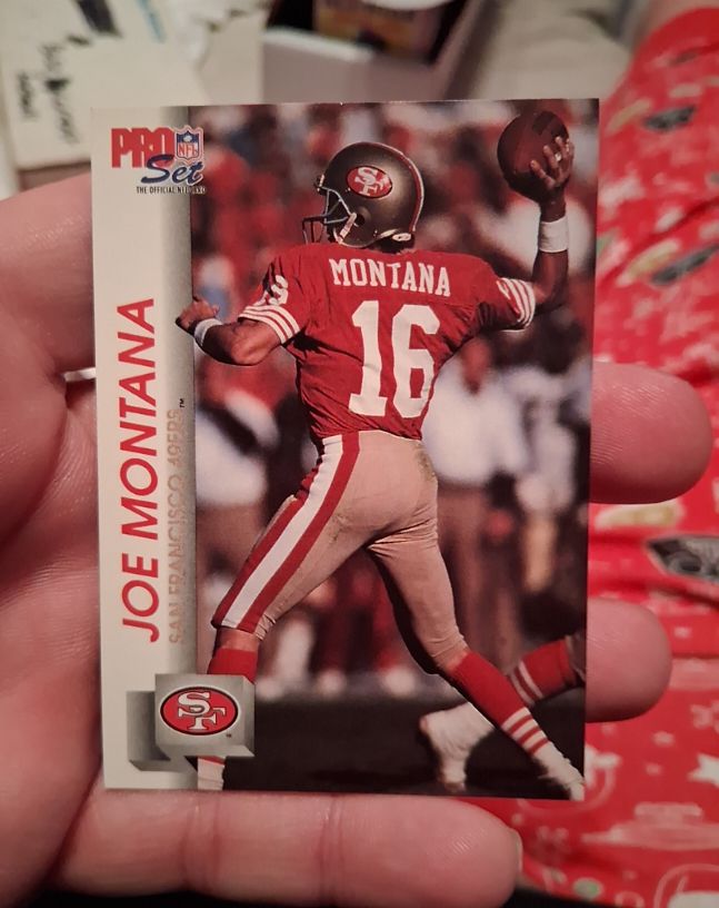 1992 Pro Set #649 Joe Montana — front