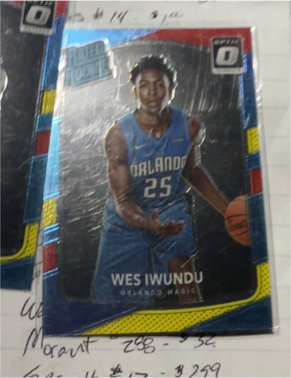2017-18 Donruss Optic #168 Wes Iwundu — front