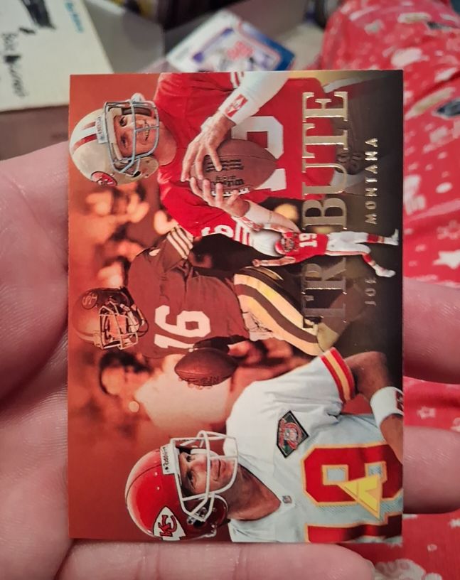 1995 Pinnacle Tribute #193 Joe Montana — front