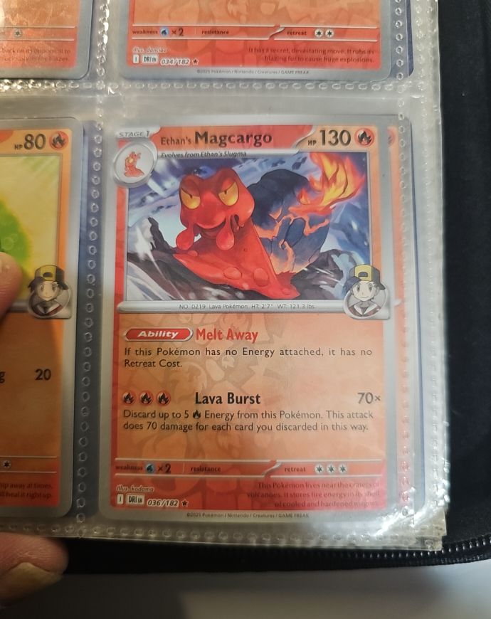 2023 Pokemon TCG SV10 Destined Rivals #036 Ethan's Magcargo — front