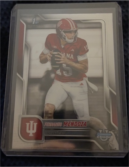 2025 Bowman Chrome University #109 Fernando Mendoza — front