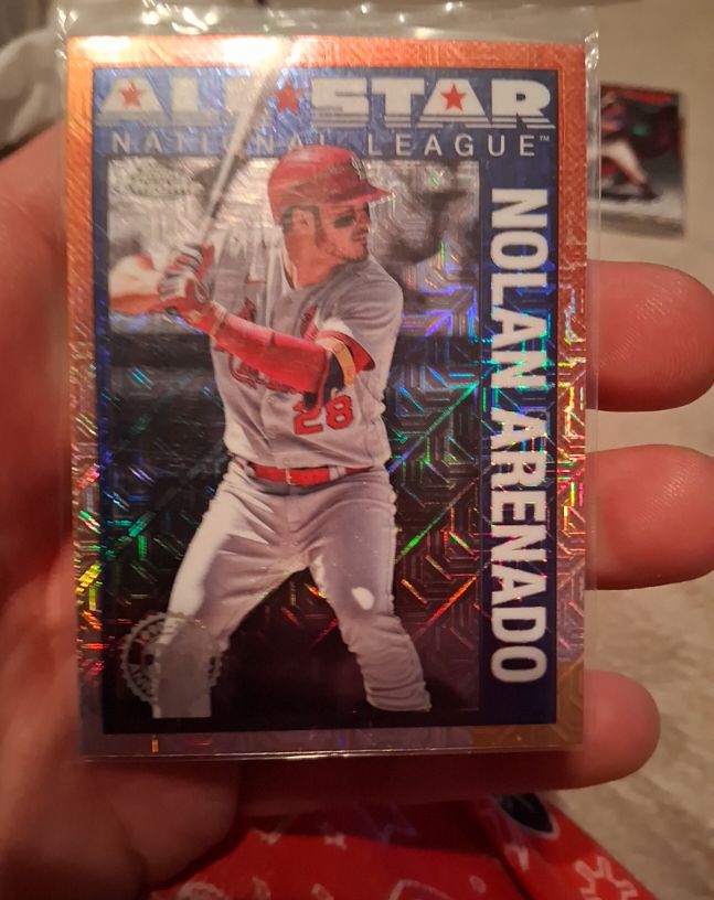 2025 Topps Series 2 #90ASC-5 Nolan Arenado 1990 Topps Chrome Silver Pack All-Star Mojo — front