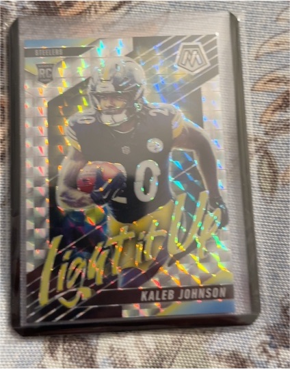 2023 Panini Mosaic #Kaleb Johnson Rookie Card — front