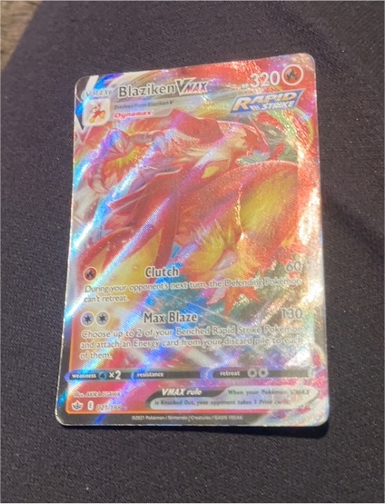 2021 Pokémon S8b VMAX Climax #020 Blaziken VMAX — front