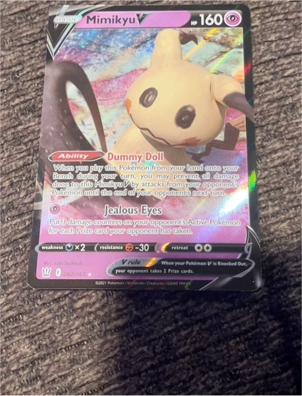 2021 Pokemon TCG Battle Styles #062 Mimikyu V — front