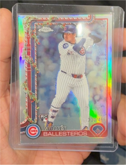 2025 Topps Holiday Chrome #H169 Moisés Ballesteros — front