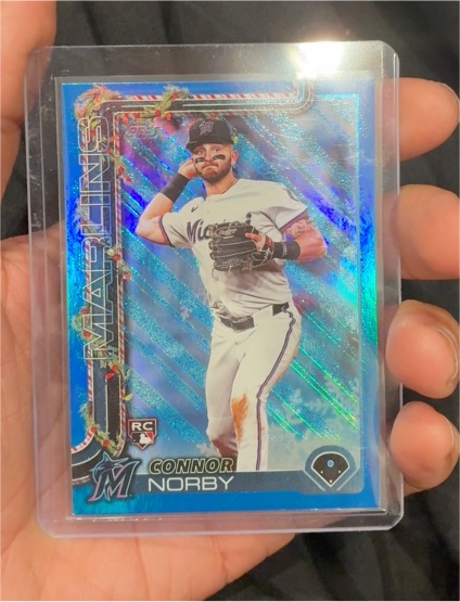 2025 Topps Holiday #H72 Connor Norby — front