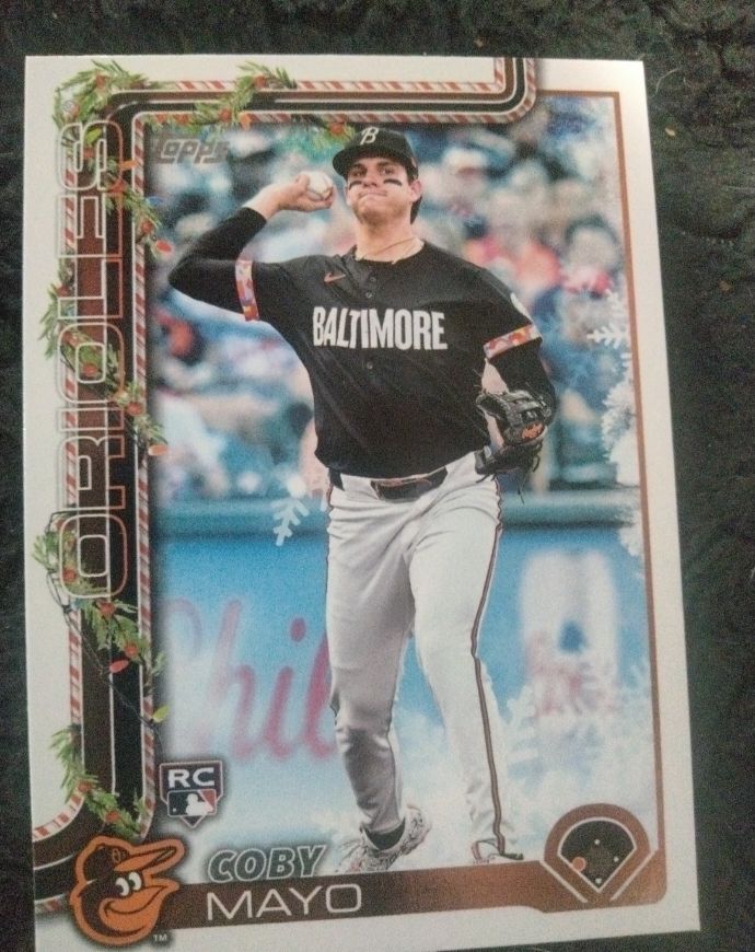 2025 Topps Holiday #H118 Coby Mayo — front