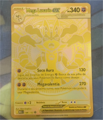 2025 Pokémon Mega Evolution #188 Mega Lucario ex — front