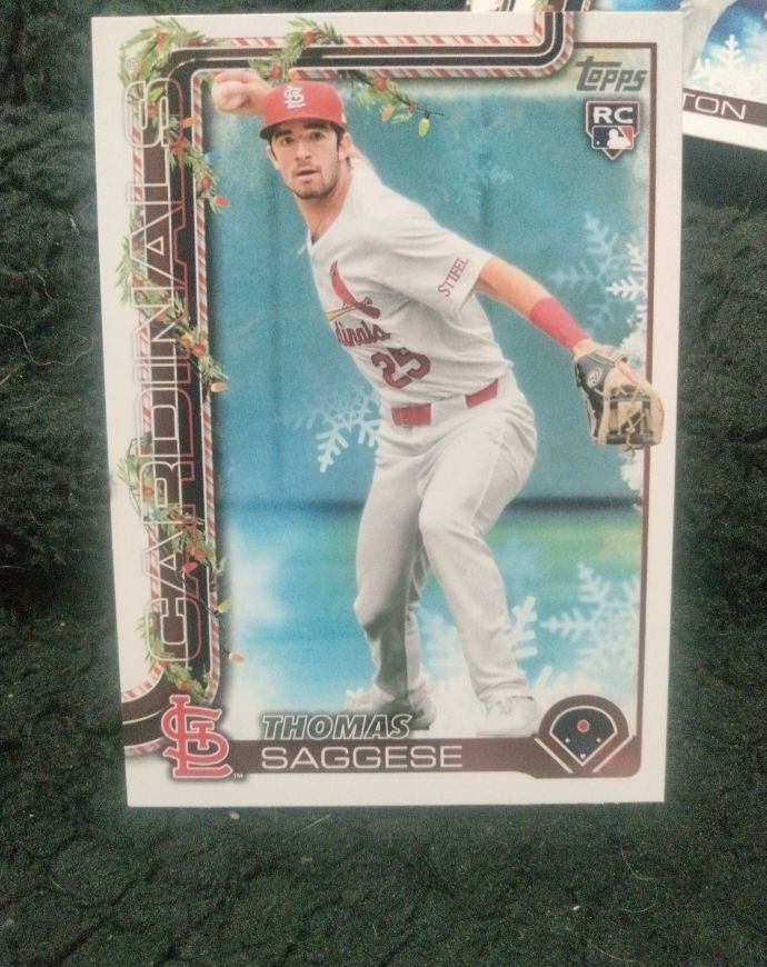 2025 Topps Holiday #H187 Thomas Saggese — front