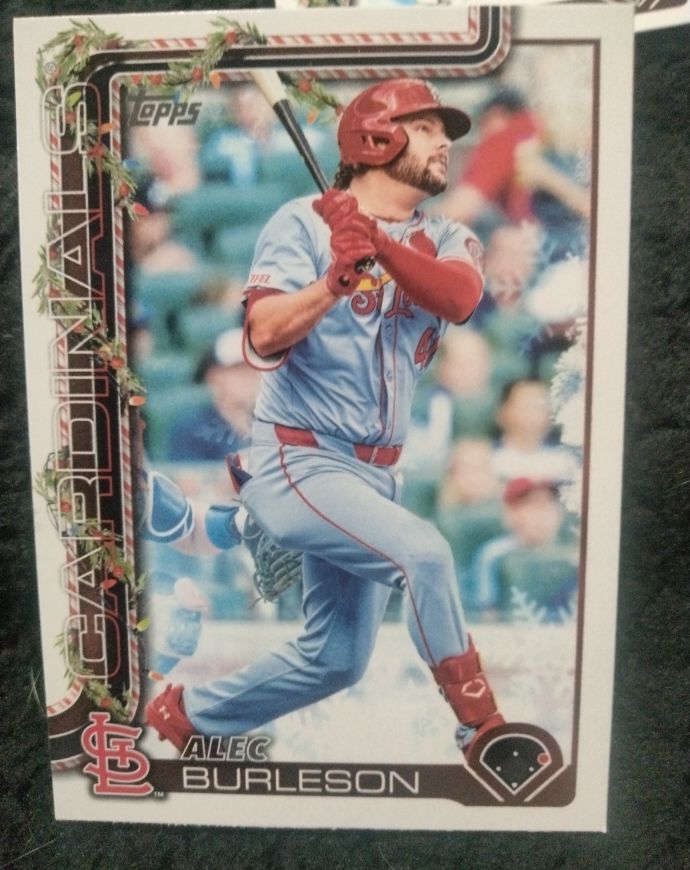 2025 Topps Holiday #H64 Alec Burleson — front
