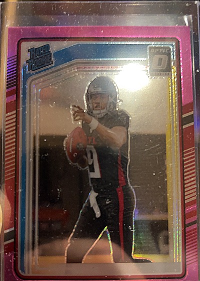 2024 Donruss Optic #308 Michael Penix Jr. Rated Rookie Pink Prizm — front