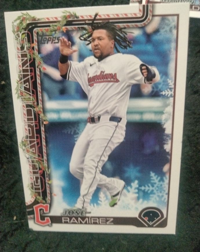 2025 Topps Holiday #H195 Jose Ramirez — front