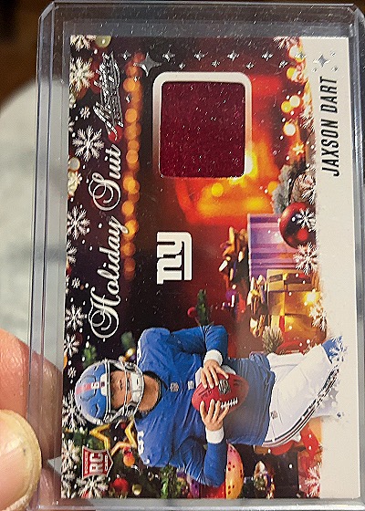 2025 Panini Absolute Holiday Suit #HS-JDT Jaxson Dart — front